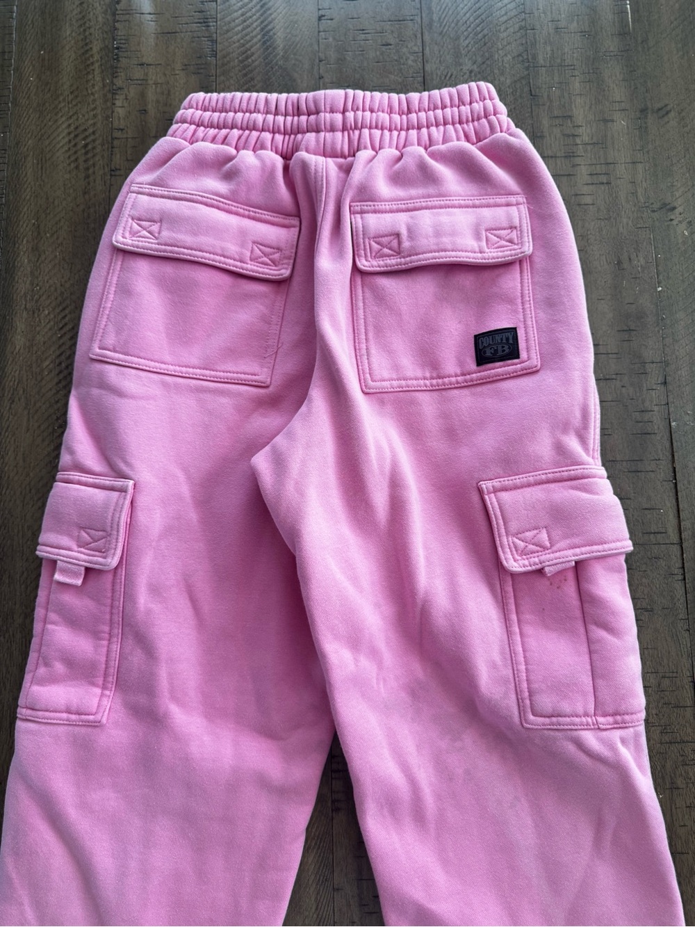 FB county Pink Cargo Joggers with Drawstring Waist - Picture 10 of 12